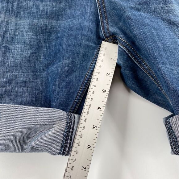 LEE Shorts Dungarees Women's Jean Denim High Rise 5 Pocket Belt Loops Vintage - Picture 9 of 14